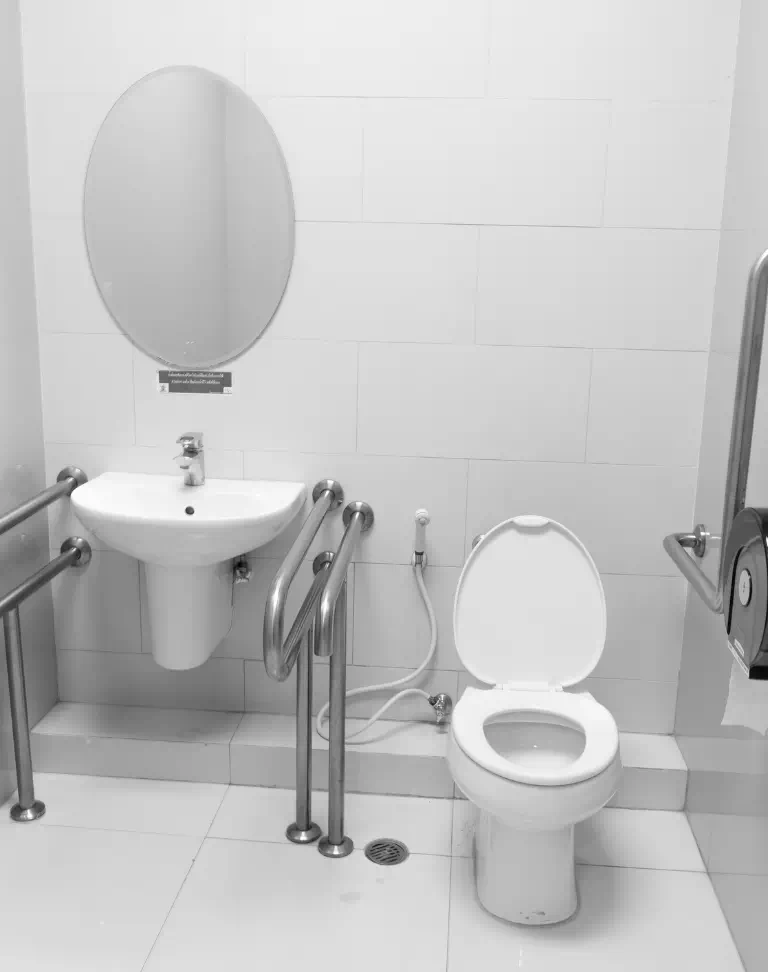 łazienka przystosowana dla niepełnosprawnych